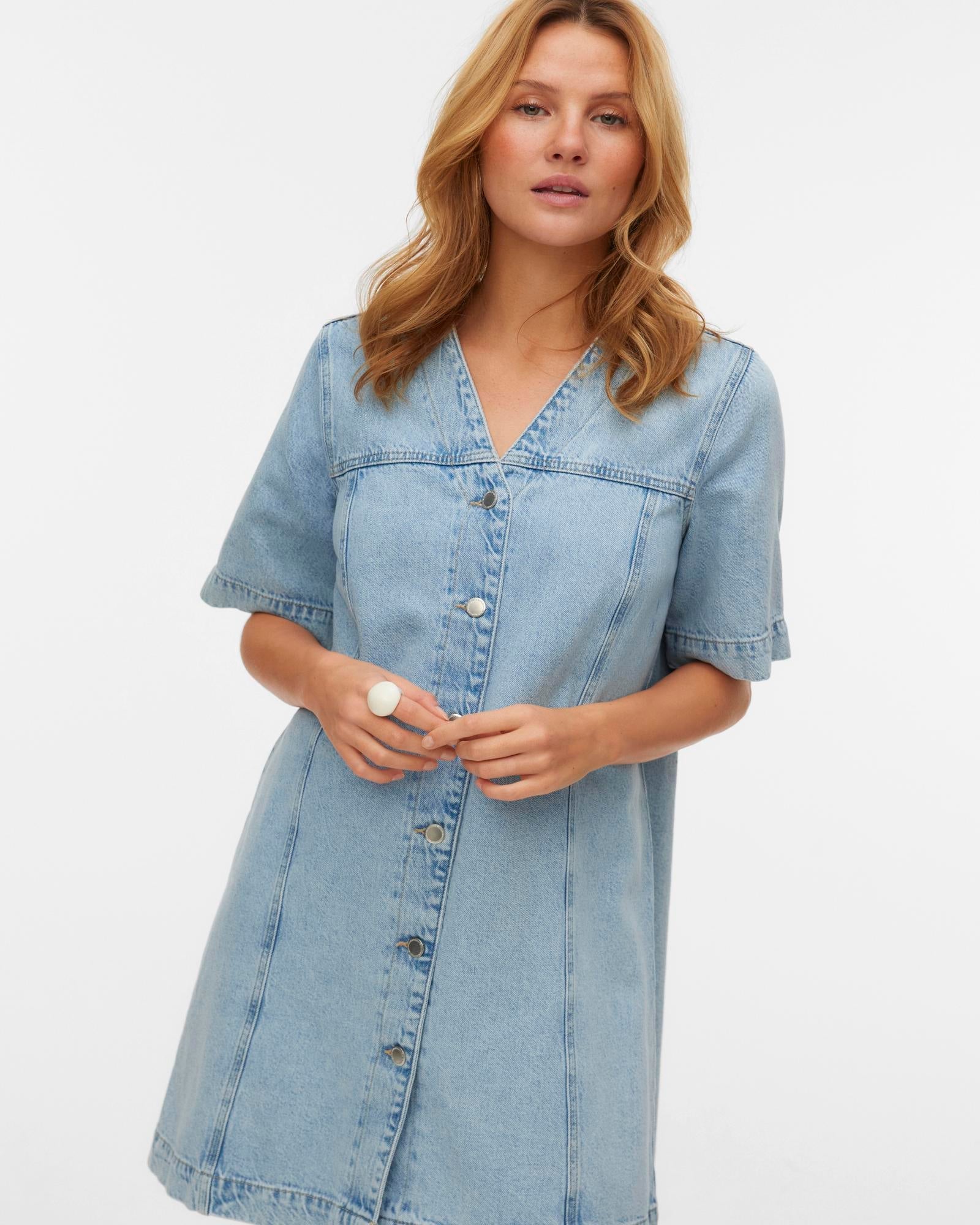 VMFONDA DENIM MINI DRESS